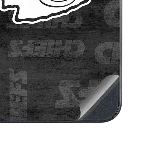 NFL Kansas City Chiefs Black & White Galaxy A54 5G Skin