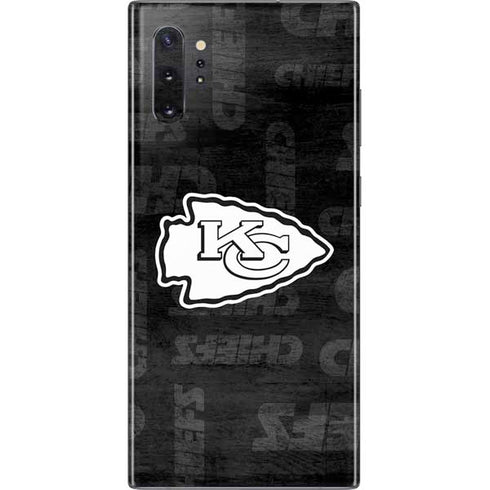 NFL Kansas City Chiefs Black & White Galaxy Note 10 Plus Skin