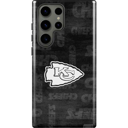 NFL Kansas City Chiefs Black & White Galaxy S23 Ultra Pro Case