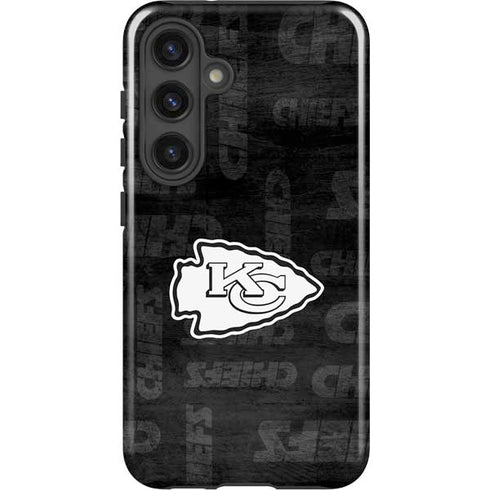 NFL Kansas City Chiefs Black & White Galaxy S25 Impact Case