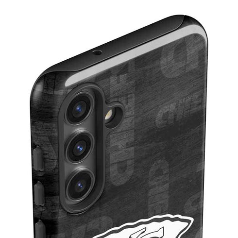 NFL Kansas City Chiefs Black & White Galaxy S25 Impact Case