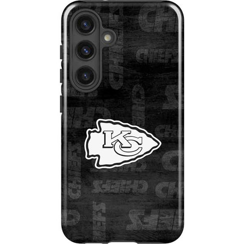 NFL Kansas City Chiefs Black & White Galaxy S25 Plus Impact Case