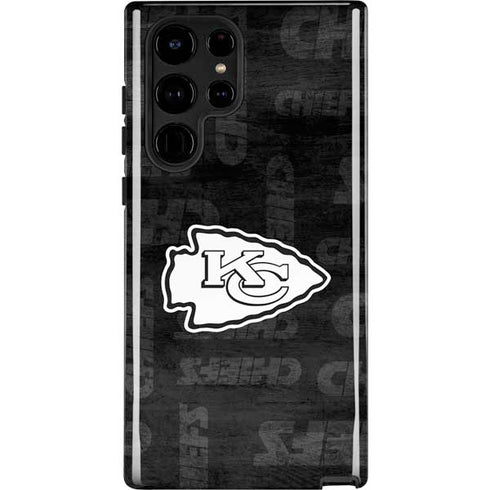 NFL Kansas City Chiefs Black & White Galaxy Cases