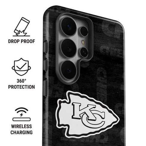 NFL Kansas City Chiefs Black & White Galaxy S26 Ultra Impact Case