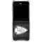 NFL Kansas City Chiefs Black & White Galaxy Z Flip6 Clear Case