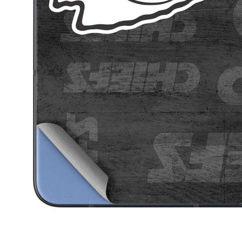 NFL Kansas City Chiefs Black & White Galaxy Z Fold5 5G Skin