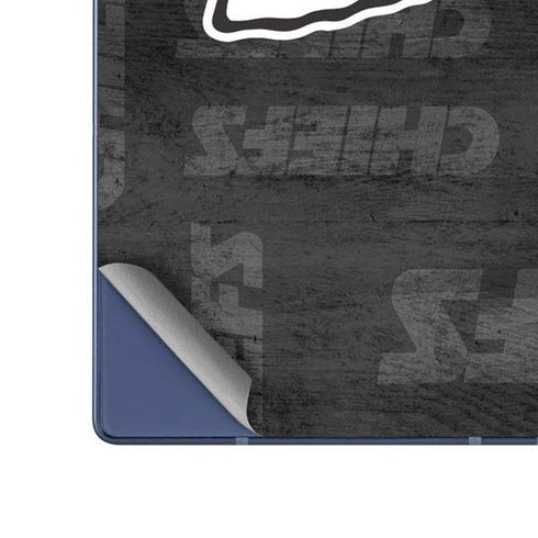 NFL Kansas City Chiefs Black & White Galaxy Z Fold6 Skin