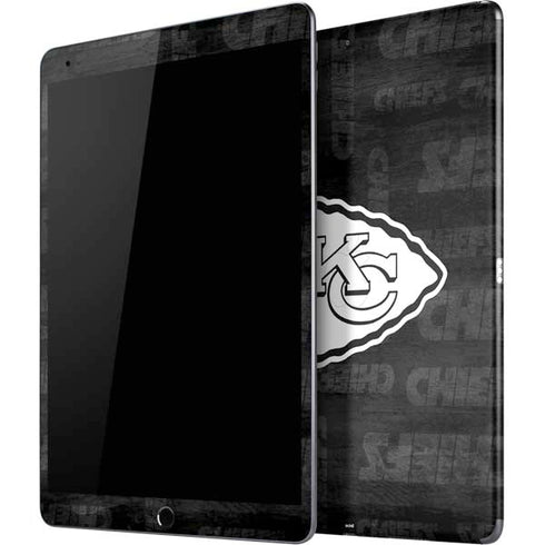 NFL Kansas City Chiefs Black & White iPad Skins