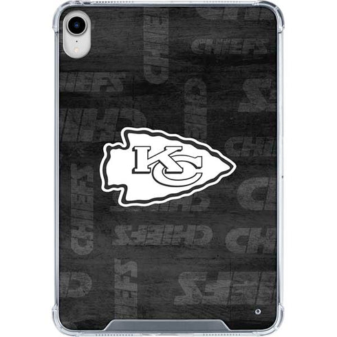 NFL Kansas City Chiefs Black & White iPad 11th Gen (2025) Clear Case