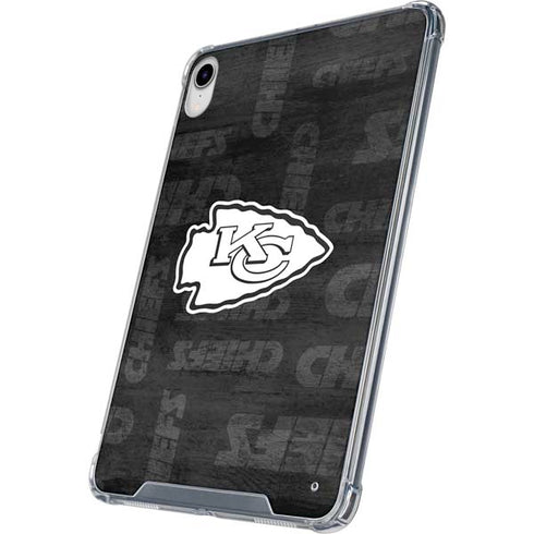 NFL Kansas City Chiefs Black & White iPad 11th Gen (2025) Clear Case