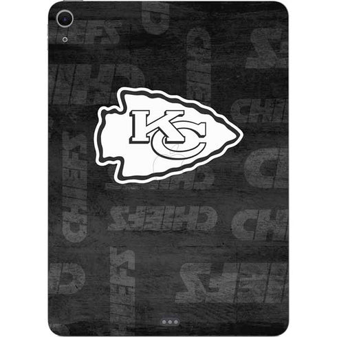 NFL Kansas City Chiefs Black & White Apple iPad Air Skin