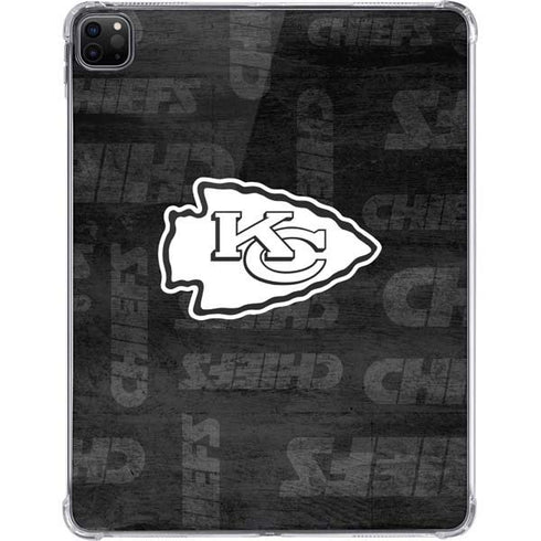 NFL Kansas City Chiefs Black & White iPad Pro 11in (2024) Clear Case
