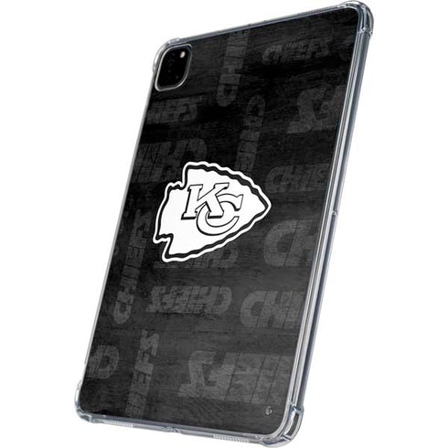 NFL Kansas City Chiefs Black & White iPad Pro 11in (2024) Clear Case