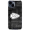 NFL Kansas City Chiefs Black & White iPhone 15 Clear Case