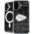 NFL Kansas City Chiefs Black & White iPhone 16 MagSafe Case