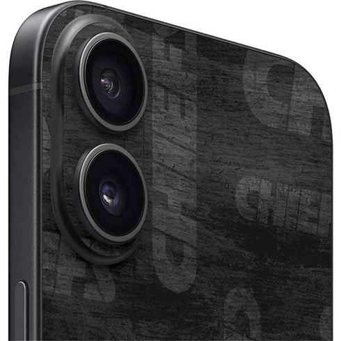 NFL Kansas City Chiefs Black & White iPhone 16 Skin