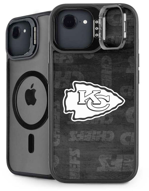 NFL Kansas City Chiefs Black & White iPhone 16e Kickstand Case