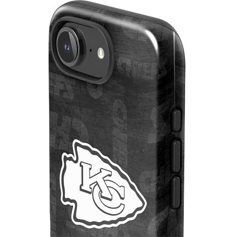 NFL Kansas City Chiefs Black & White iPhone 16e Impact Case