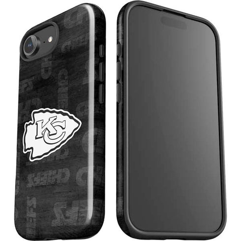 NFL Kansas City Chiefs Black & White iPhone 16e Impact Case