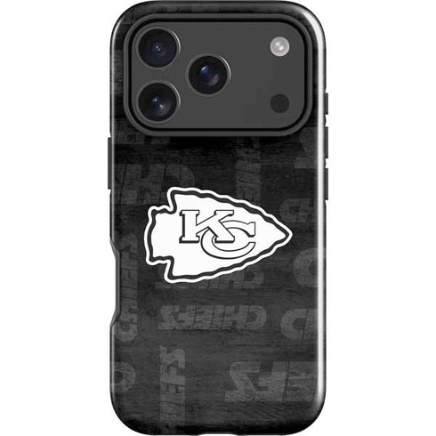 NFL Kansas City Chiefs Black & White iPhone 18 Pro Impact Case