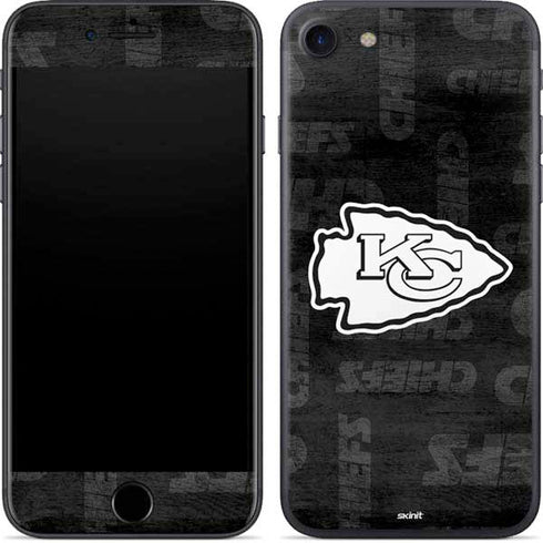 NFL Kansas City Chiefs Black & White iPhone 8 Skin