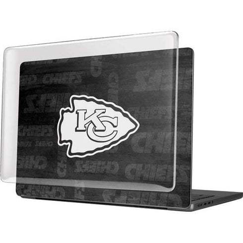 NFL Kansas City Chiefs Black & White MacBook Pro 14in (2021-24) Case plus Skin