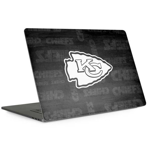 NFL Kansas City Chiefs Black & White MacBook Skins