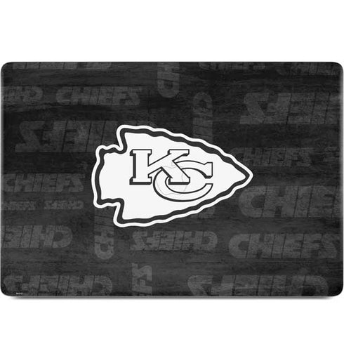 NFL Kansas City Chiefs Black & White MacBook Skins