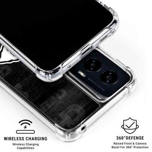 NFL Kansas City Chiefs Black & White Moto G Power 5G (2024) Clear Case