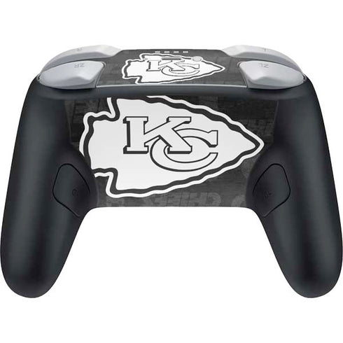 NFL Kansas City Chiefs Black & White Nintendo Switch 2 (2025) Pro Controller Skin
