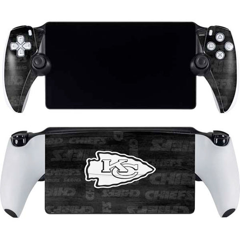 NFL Kansas City Chiefs Black & White PlayStation Portal Remote Player Skin