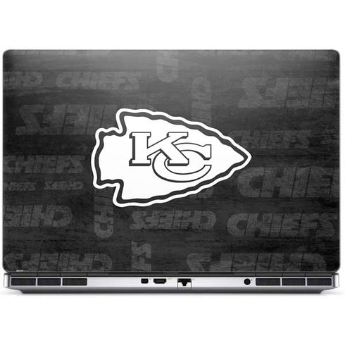 NFL Kansas City Chiefs Black & White Dell Precision Skin