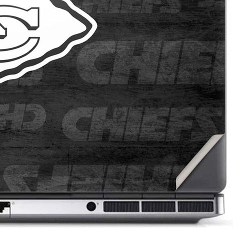NFL Kansas City Chiefs Black & White Dell Precision Skin