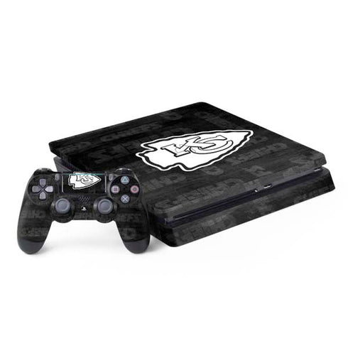NFL Kansas City Chiefs Black & White PlayStation PS4 Skins