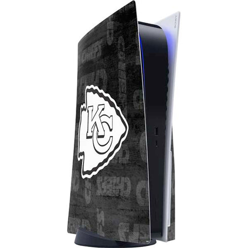 NFL Kansas City Chiefs Black & White PlayStation PS5 Skins