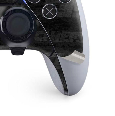 NFL Kansas City Chiefs Black & White PS5 DualSense Edge Pro Controller Skin