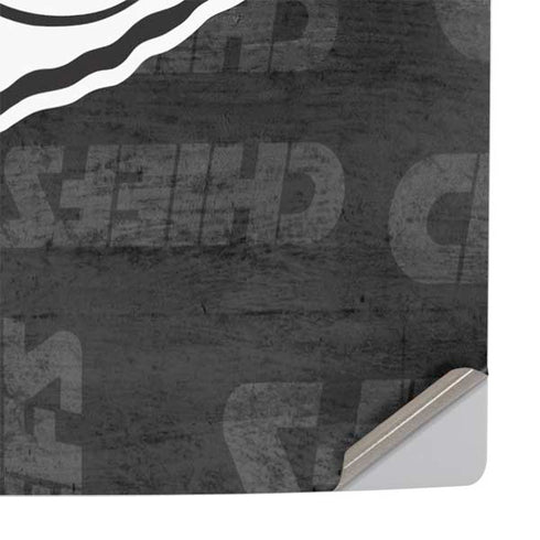NFL Kansas City Chiefs Black & White PS5 Slim Digital Edition Console Skin