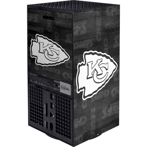 NFL Kansas City Chiefs Black & White Xbox Series X Bundle Skin