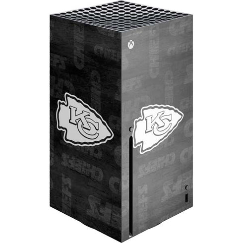 NFL Kansas City Chiefs Black & White Xbox Series X Skins