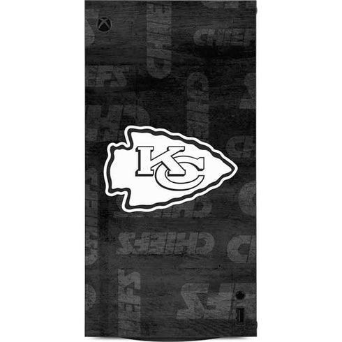 NFL Kansas City Chiefs Black & White XBox Series X Digital Edition Console Skin