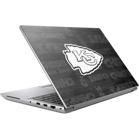 NFL Kansas City Chiefs Black & White HP ZBook Fury 16 G10 Skin