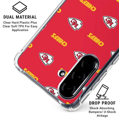 NFL Kansas City Chiefs Blitz Series Galaxy A36 5G Clear Case