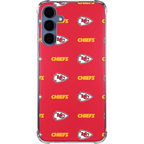 NFL Kansas City Chiefs Blitz Series Galaxy A55 5G Clear Case