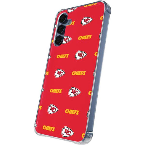 NFL Kansas City Chiefs Blitz Series Galaxy A55 5G Clear Case