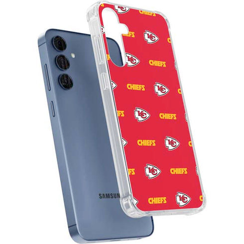 NFL Kansas City Chiefs Blitz Series Galaxy A55 5G Clear Case