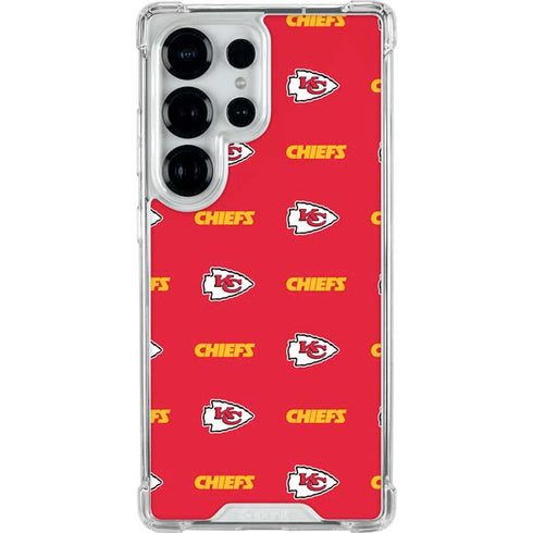 NFL Kansas City Chiefs Blitz Series Galaxy S25 Ultra Clear Case