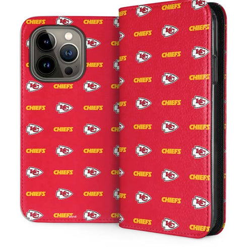 NFL Kansas City Chiefs Blitz Series iPhone 15 Pro Folio Case