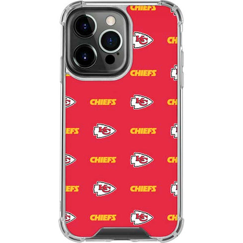 NFL Kansas City Chiefs Blitz Series iPhone 16 Pro Max Clear Case