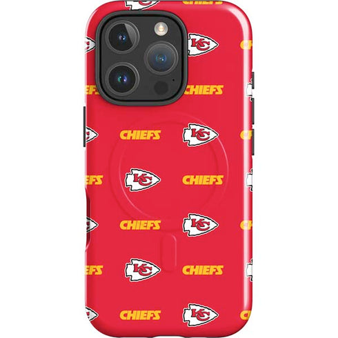 NFL Kansas City Chiefs Blitz Series iPhone 16 Pro Max Magsafe Impact Case