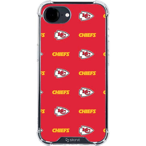NFL Kansas City Chiefs Blitz Series iPhone 16e Clear Case